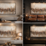 Obraz strukturalny ręcznie malowany abstrakcja obraz do salonu XXL 70x100 cm - 