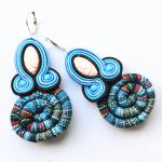 Light Blue Masai kolczyki sutasz - 