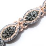 bransoletka morelowo szara - 