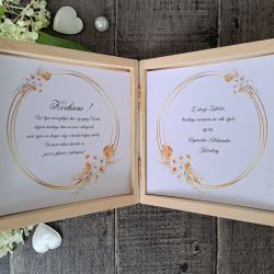 Drewniana kartka z okazji ślubu-PPS2301