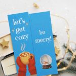 Papierowa zakładka do książki świąteczna - 