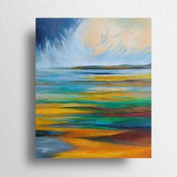 Pejzaż abstrakcyjny-obraz akrylowy 