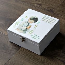 Pudełko na pamiątkę Komunii Świętej Chłopiec