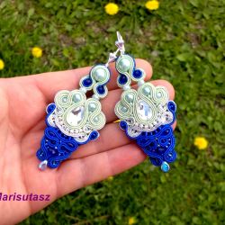 Kolczyki Mięta & Chabr