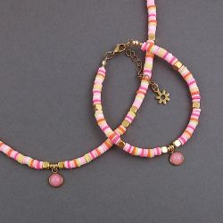 Komplet  naszyjnik i bransoletka.