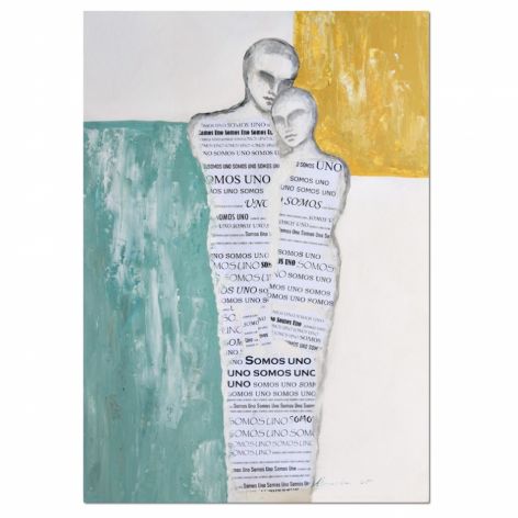 Somos Uno 7, obraz ręcznie malowany postacie obraz do sypialni