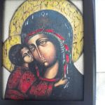 Maryja z dzieciątkiem - obrazek religijny - srodek