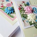 Kartka URODZINOWA - polne kwiaty - Kartka na urodziny z polnymi kwiatami
