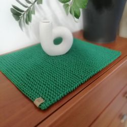 Podkładka na stół,pod talerz z sznurka 3mm,30x30cm. Podkładka na stół,pod talerz z sznurka 3mm,30x30cm.