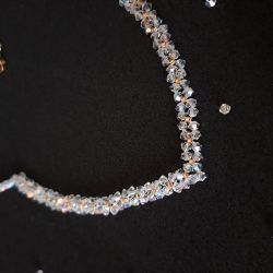 Naszyjnik Ślubny z Kryształków Preciosa 