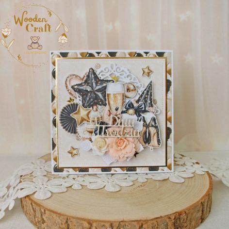 Kobieca kartka urodzinowa 18 urodziny "Glam1"