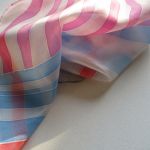 Apaszka jedwabna geometryczna Art Deco malowana - Apaszka jedwabna geometryczna Art Deco malowana