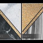 Obraz na płótnie - MARMUR GEOMETRYCZNY ZŁOTO - 120x80 cm (96401) - PURYSTYCZNY CEREMONIAŁ - NOWOCZESNY OBRAZ NA PŁÓTNIE - 120X80 CM