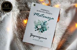 Zaproszenie Komunijne - Eukaliptus 5