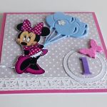 Kartka na Urodziny ręcznie robiona Minnie - 