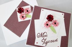 Kartka MOC ŻYCZEŃ z kwadratami