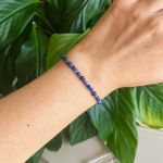 Talizman Samopoznania z kianitem - bransoletka lapis-lazuli
