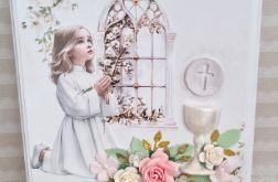 Różana pamiątka komunijna