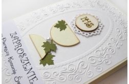 Zaproszenia komunijne z hostią i kielichem