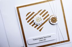 Skromna kartka na Komunię z życzeniami