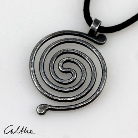 .Spirala - srebrny wisior 190710-06