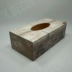 Pudełko prostokątne na chusteczki PARIS - pudełko z frontu 2