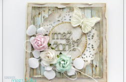 Romantyczna kartka na Ślub z motylkiem