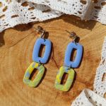 "Vila I" - kolczyki z gliny polimerowej. - na lato