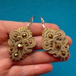 "Złote" Kolczyki sutasz - 