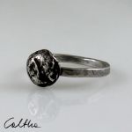 .Kamień - srebrny pierścionek rozm. 13  -  180204-04 - Srebrny pierścionek fot. 2
