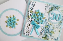 Kartka URODZINOWA z niezapominajkami