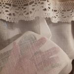 Lambrekin/ panel delikatny welur jedna falbana - 