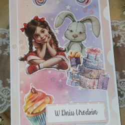 Kartka dla dziewczynki V