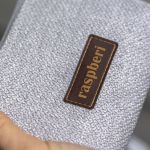 Jasnoszare plecione etui na klucze - 