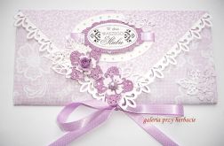 Kopertówka ślubna fioletowa