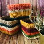 Kolorowy kosz do przechowywania,kwadratowy koszyk 15x12cm. - 