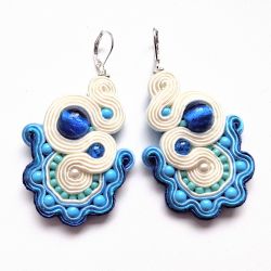 Blue&Cream kolczyki sutasz