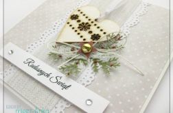 Kartka świąteczna z sercem 2