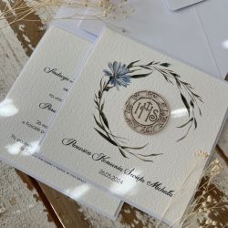 Zaproszenia komunijne z personalizacją, na komunię