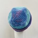 Czapka przejściowa cienka beanie smerf bawełna 34 - cienka czapka
