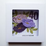 Oryginalna kartka urodzinowa ręcznie robiona - Kartka na urodziny z kwiatami i życzeniami