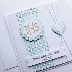 Urokliwa kartka na Komunię personalizowana 