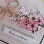 Kartka na Dzień Babci kwiaty róż - Kartka na Dzień Babci kwiaty róż