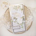 Kartka komunijna, pamiątka "WhiteRoses1" - 