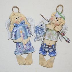 Aniołki Pani Karoliny - z masy solnej