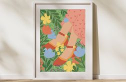 Plakat Summer Shoes 30x40cm