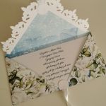 Kartka ślubna kopertówka kopertowa floral X para - życzenia