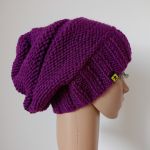 Fioletowa czapa czapka - 