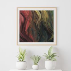 Kolorowa abstrakcja obraz do salonu plik cyfrowy
