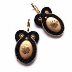 Gold&Black kolczyki sutasz - 